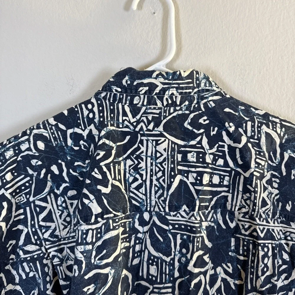 GH Bass Co Men's Short Sleeve Button Up Hawaiian Shirt Large. Vintage Cool‎